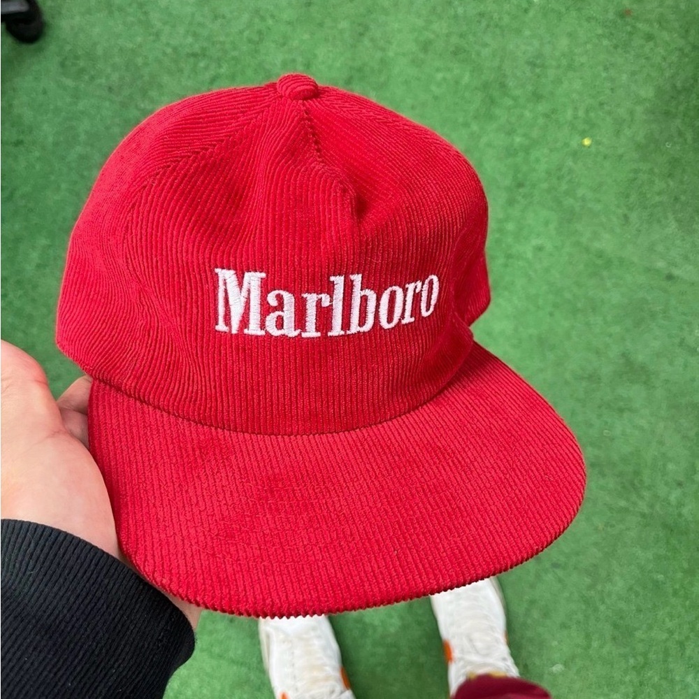 Marlboro Red Corduroy Cap